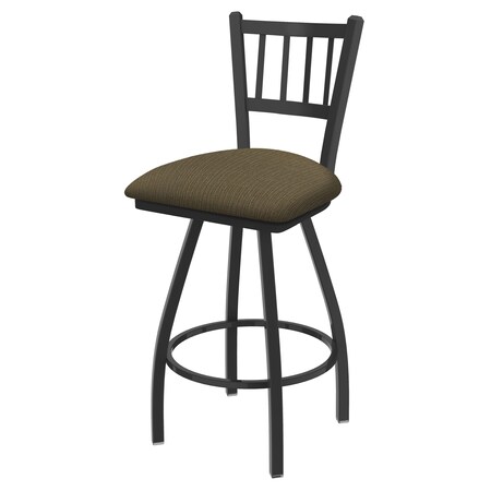 Holland Bar Stool Co 36" Swivel X-Tall Bar Stool, Pewter Finish, Graph Cork Seat X810